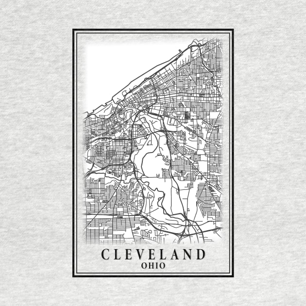 Cleveland City Map by dalekincaid